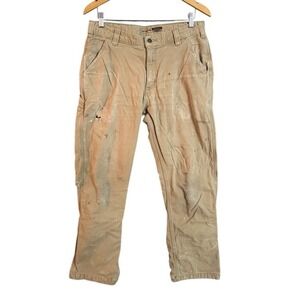 Carhartt Rugged Flex Relaxed Fit Canvas Knit Lined Utility Work Pants 34x30